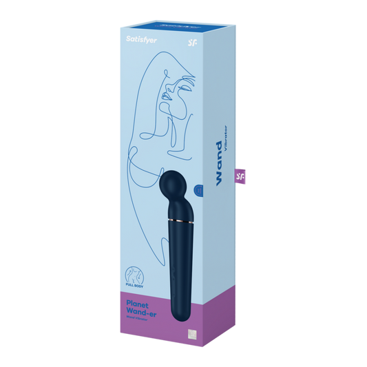 Planet Wand-er - Wand Vibrator - Blauw/Roze Goud