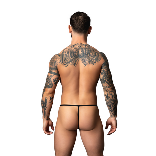 Wetlook G-String - One Size - Zwart