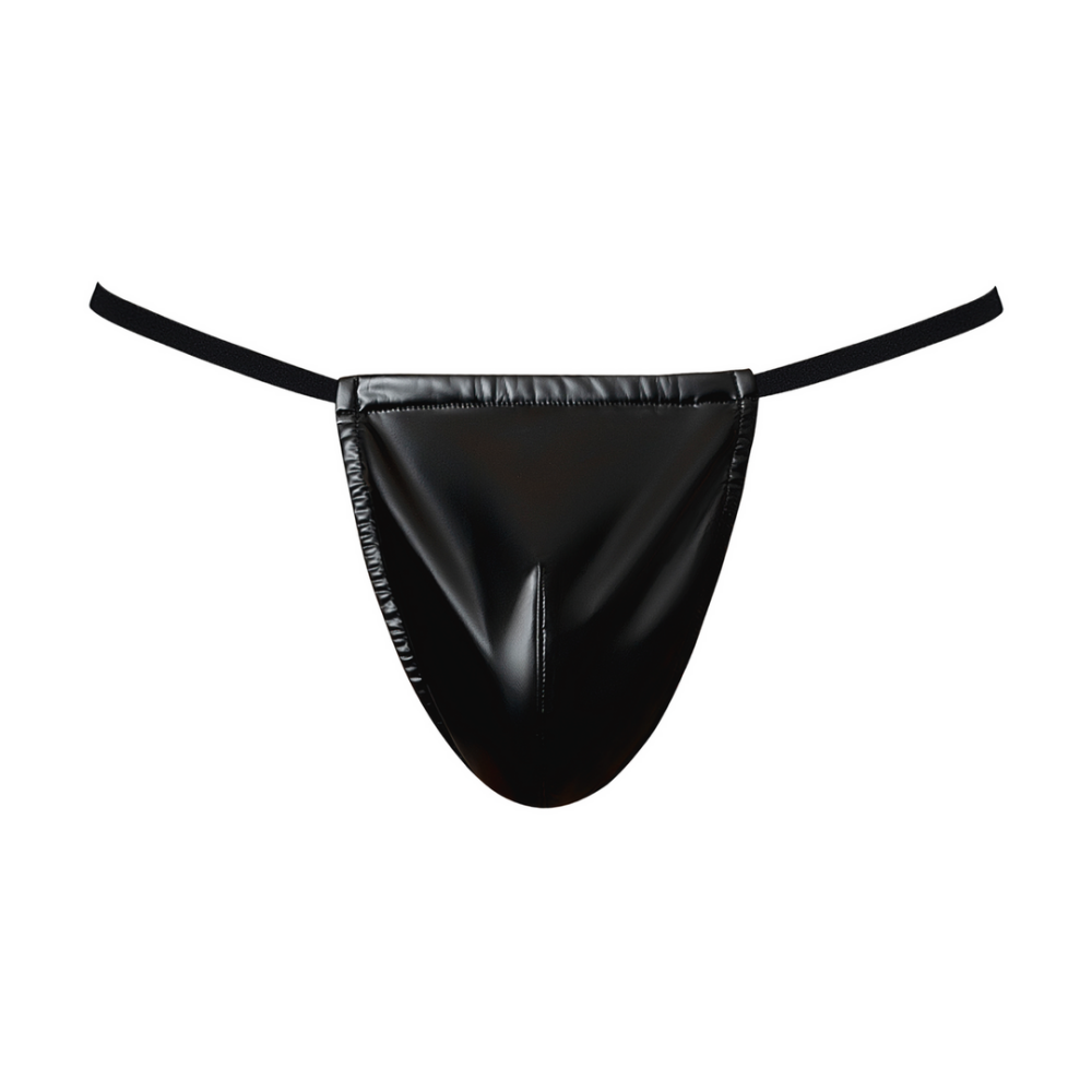 Wetlook G-String - One Size - Zwart