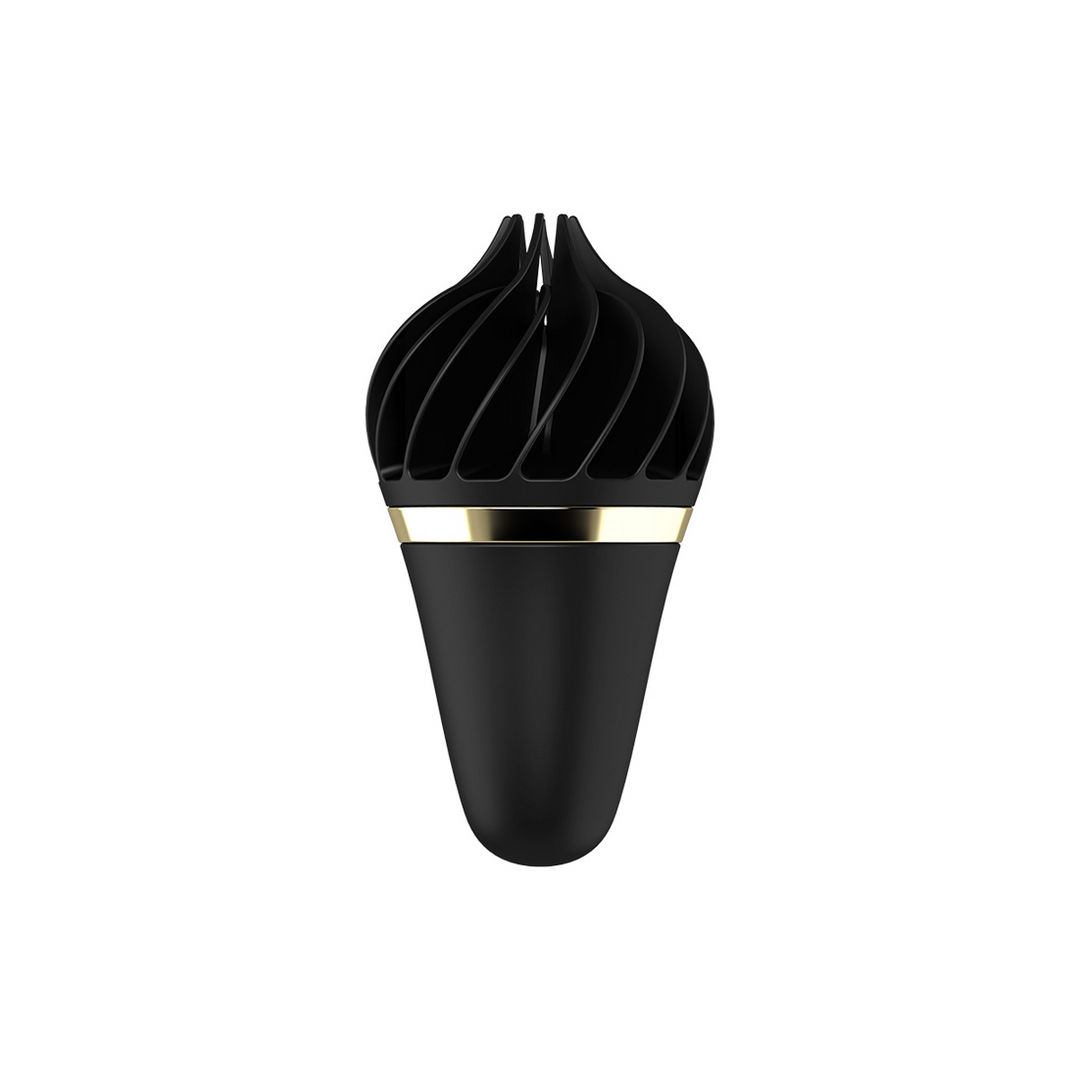 Sweet Treat - Stimulerende Tongue Spinnator - Zwart/Goud