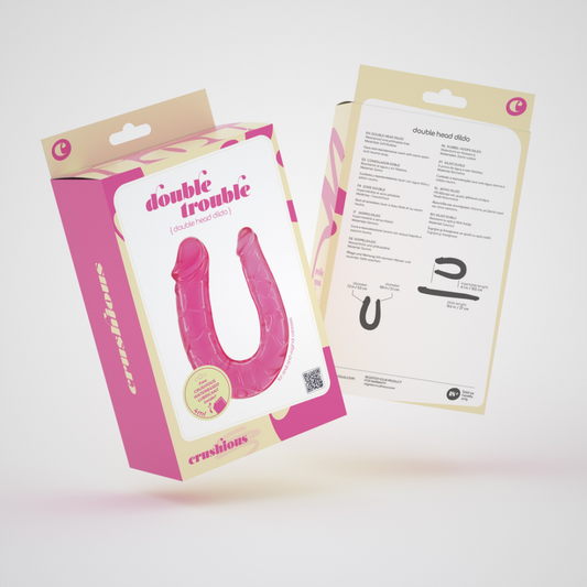 Dubbele Probleem - Dubbele Dildo - 10,6 / 27 cm - Roze