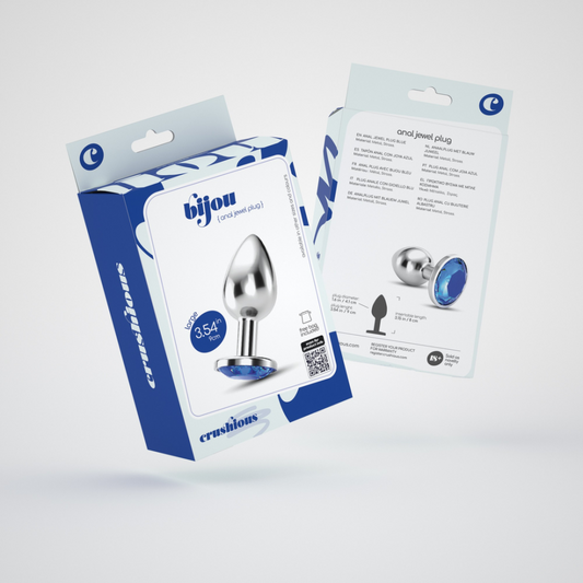 Bijou - Anale Sieraad Plug - Groot - Blauw