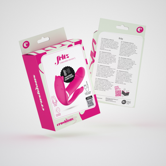 Fritz - Verwarmbare Draagbare Vibrator met Afstandsbediening - Roze