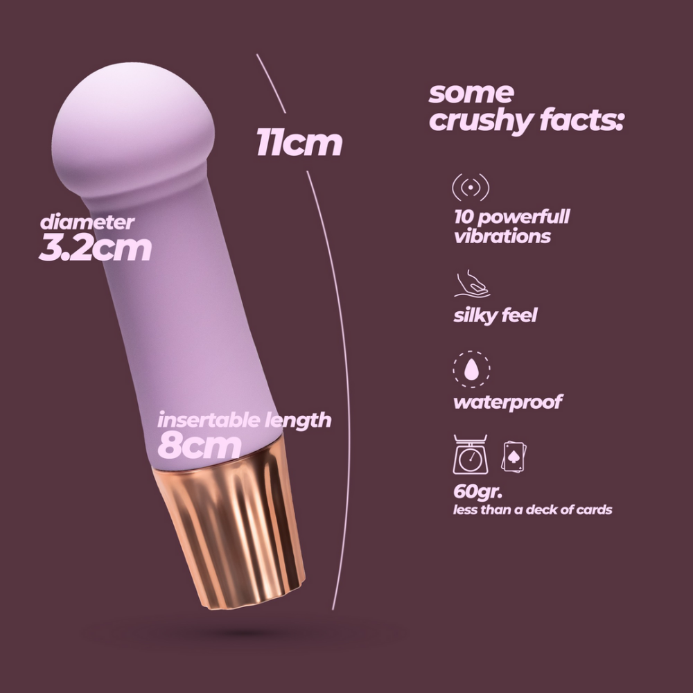 Mellow Puff - Mini Wand Vibrator - Lavendel
