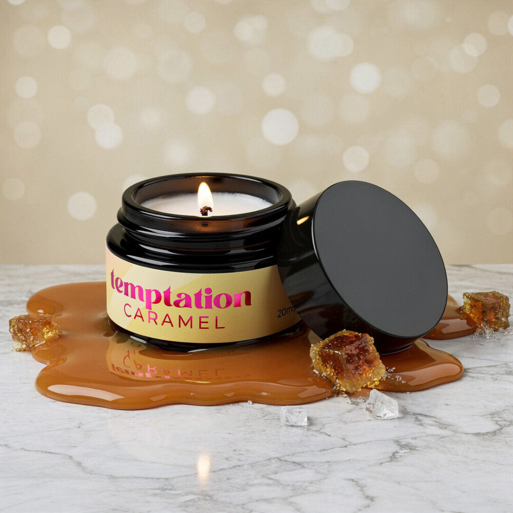 Temptation - Massage Candle with Pheromones and Toffee Caramel Aroma - 0.68 fl oz / 20 ml
