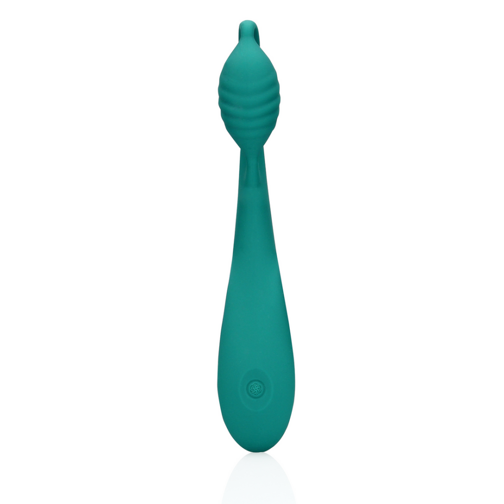 G-Spot Vibrator met Parels - Blauw Groen