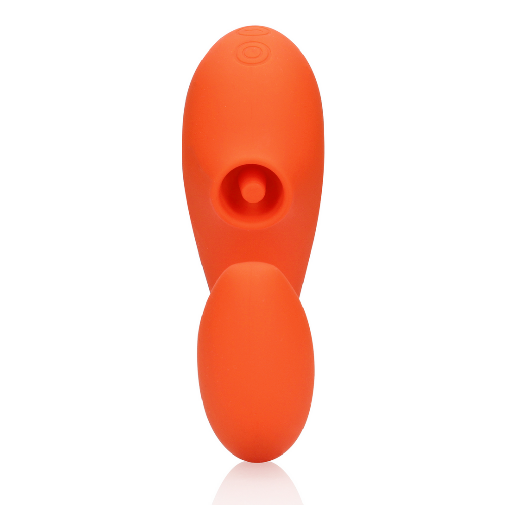 G-Spot Vibrator met Clitorale Pulse Wave - Untamed Orange