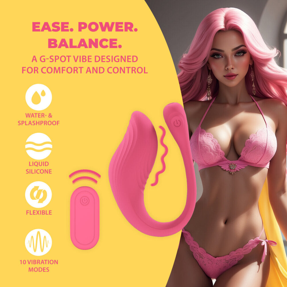 Vibrerende G-Spot Vibe met Afstandsbediening - Roze