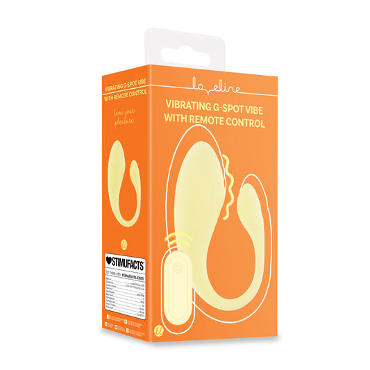 Vibrerende G-Spot Vibe met Afstandsbediening - Geel
