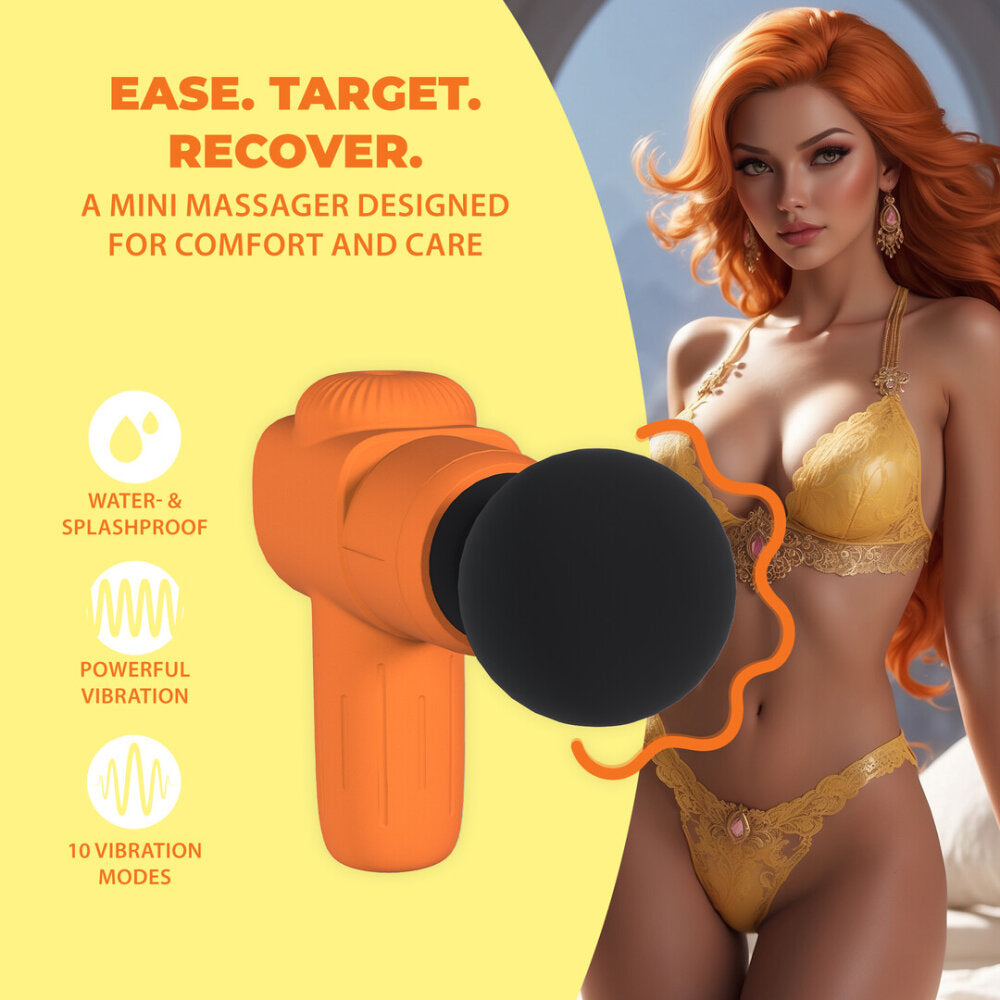 Mini Oplaadbare Microboost Massager - Oranje