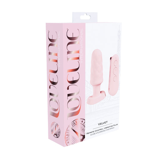 Velvet - Afstandsbediening Vibrerende Plug - Roze