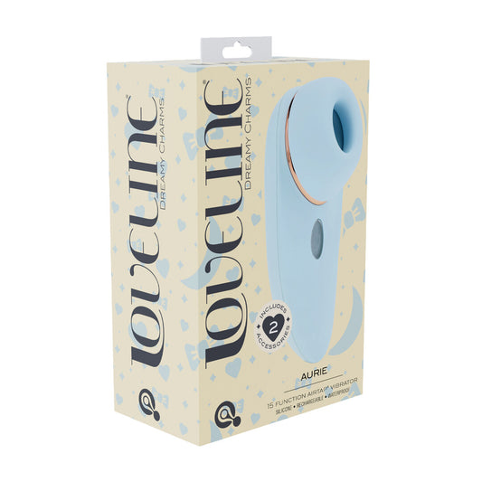 Aurie - AirTap Vibrator met Twee Hoofdaccessoires - Blauw