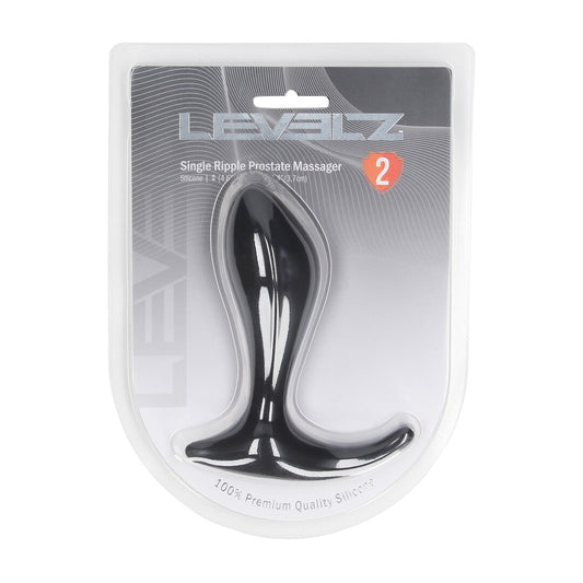 Enkele Golf Siliconen Prostaat Massager - Zwart