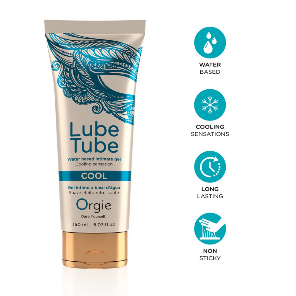 Lube Tube Cool - Waterbased Lubricant met een Cooling Effect - 5 fl oz / 150 ml