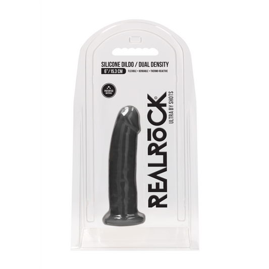 Silicone Dildo zonder Ballen - 6 / 15 cm