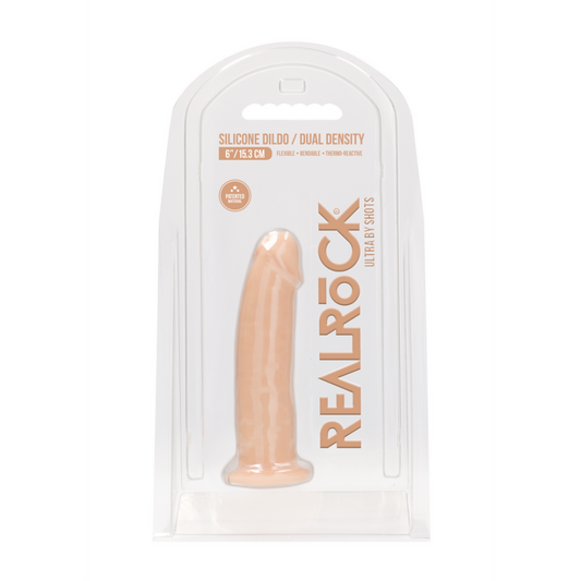 Silicone Dildo zonder Ballen - 6 / 15 cm