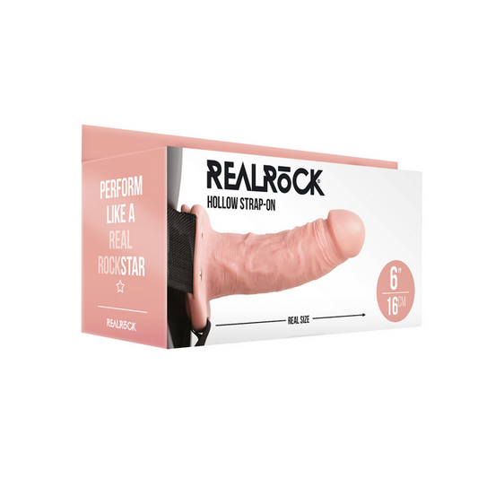 Hollow Strap-On zonder Balls - 6 / 15,5 cm
