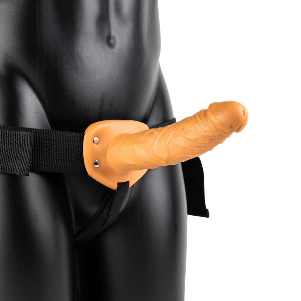 Vibrerende Hollow Strap-On zonder Ballen - 8 / 20,5 cm