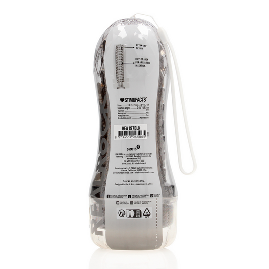 Easy Rider - Textured Masturbator - Zwart