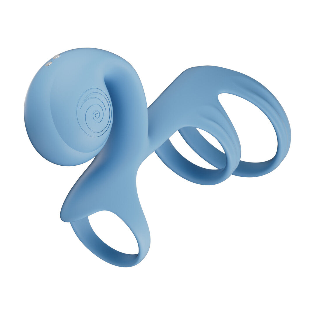 JOVI ARC - Slakken Trouwring - Blauwe Haze