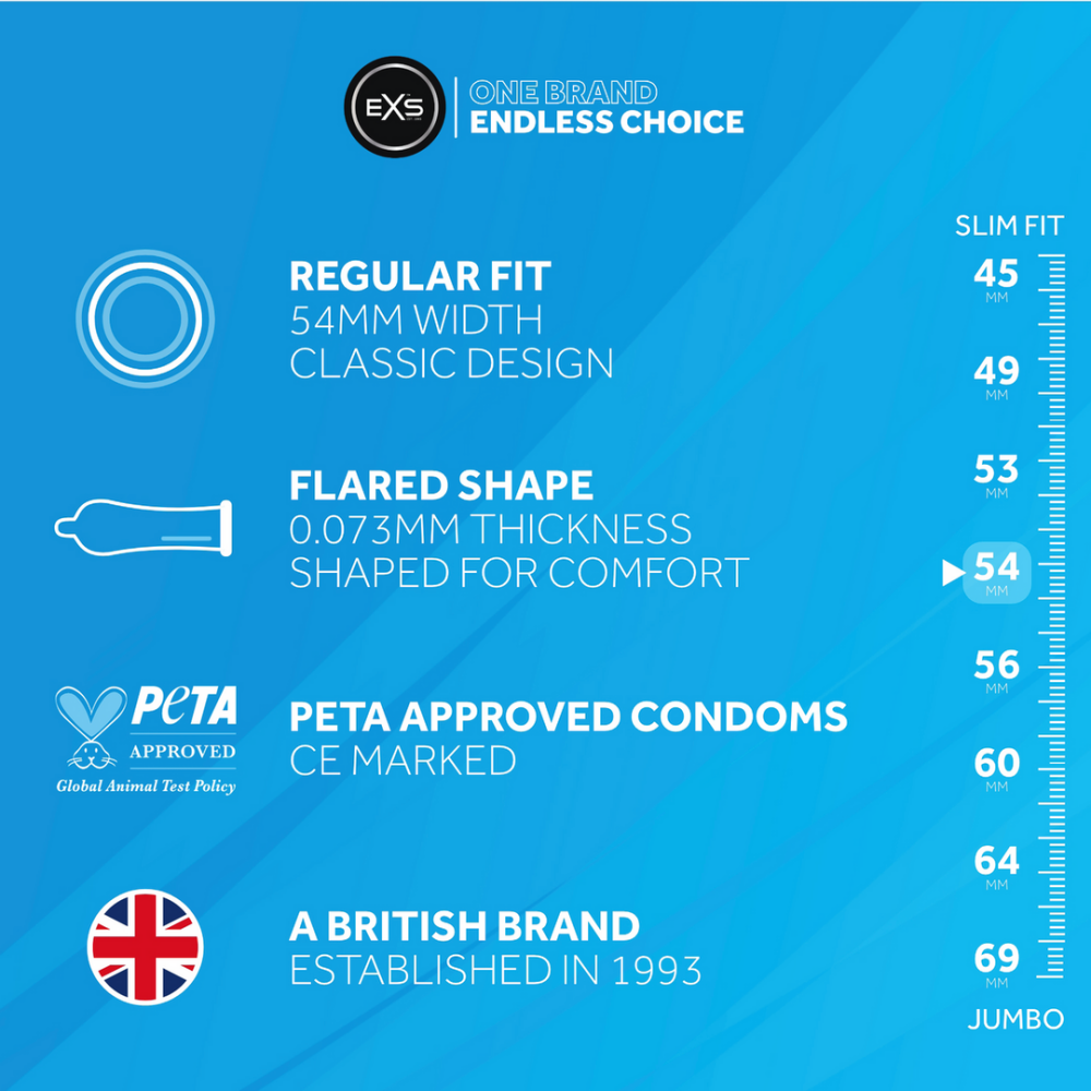 EXS Regular - Condooms - 100 Stukken