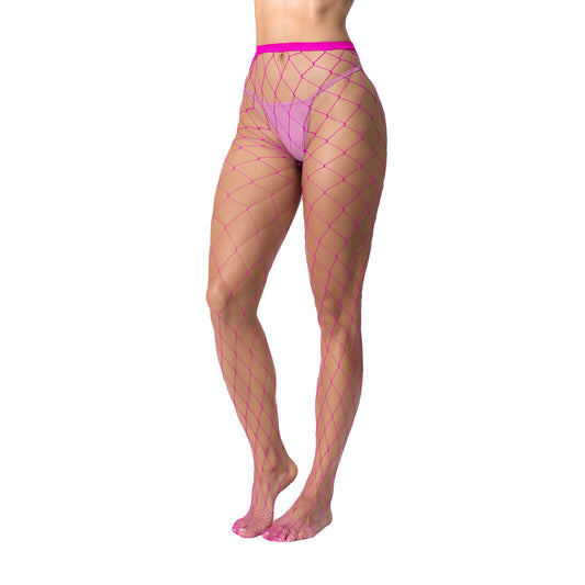 Fence Net Pantyhose - One Size - Roze