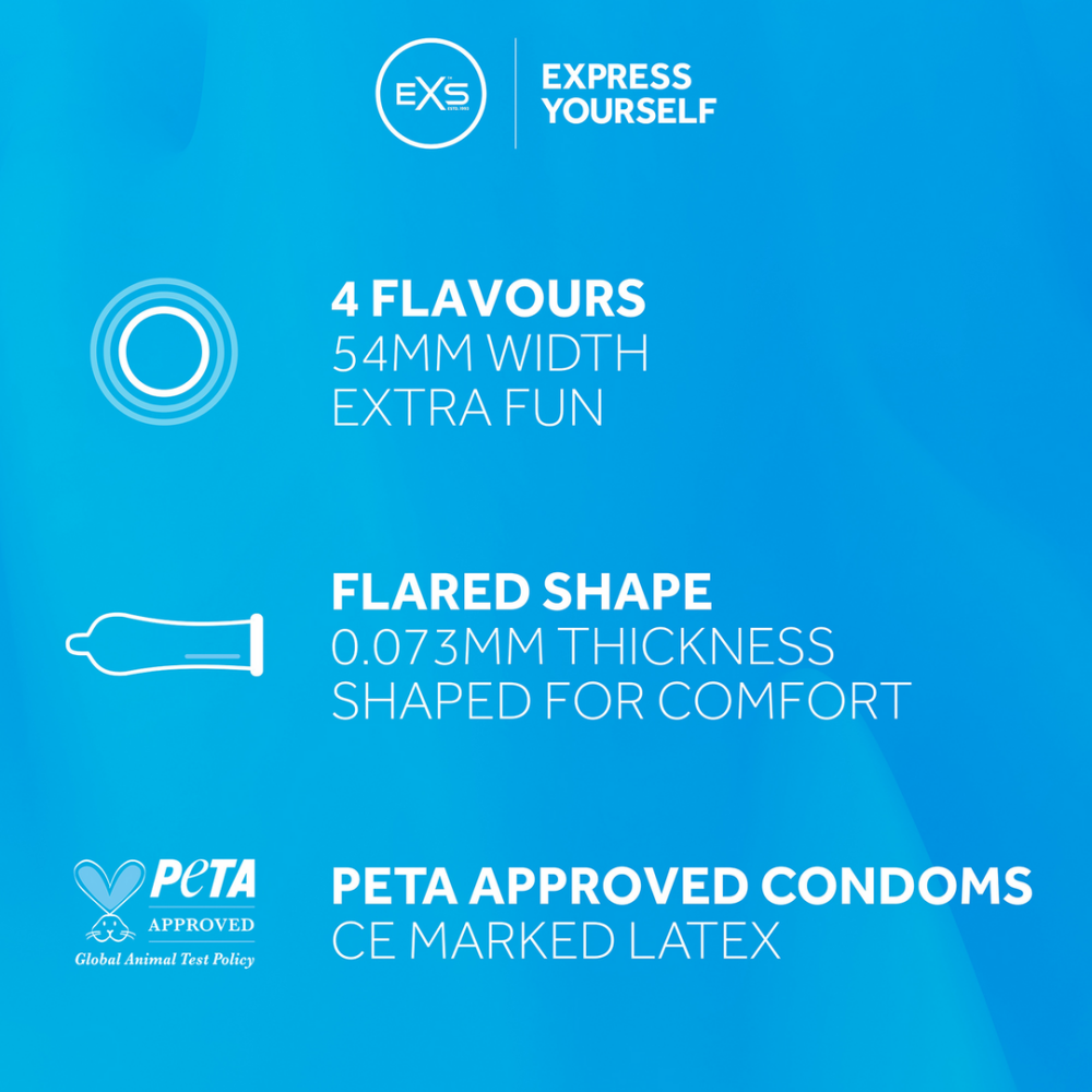 EXS Gemengde Smaken - Condoms - 144 Stuks