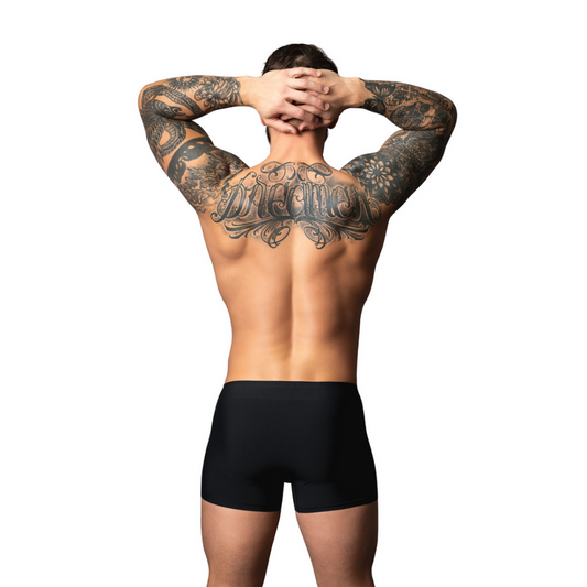 Pouch Short - S - Zwart/Rood