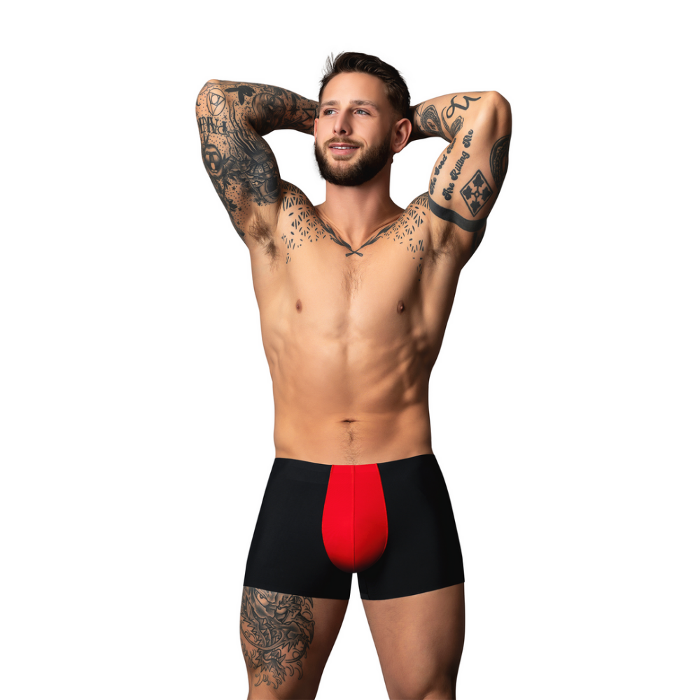 Pouch Short - XL - Zwart/Rood