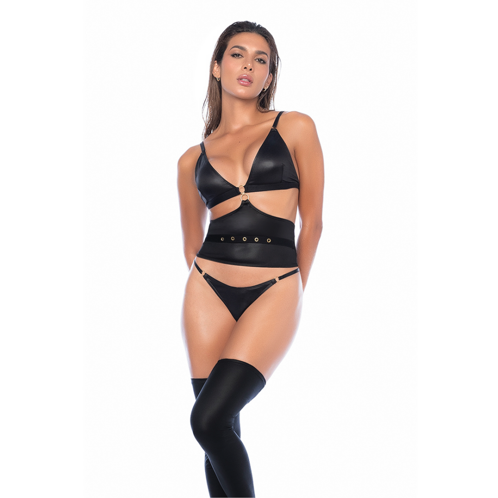 Drie-delige set - S/M - Zwart