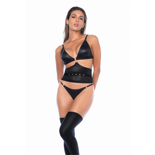 Drie-delige set - S/M - Zwart