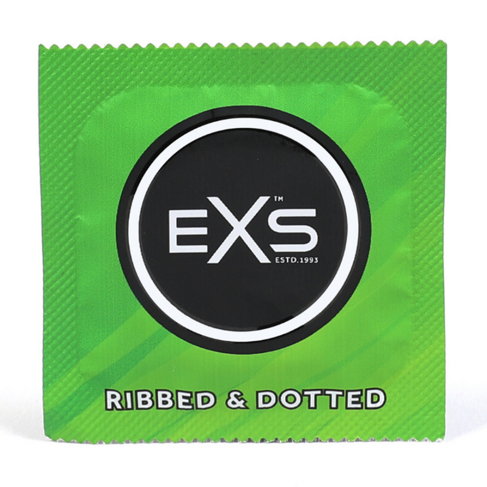 EXS Ribbed Dotted en Flared - Condoms - 3 Stuks