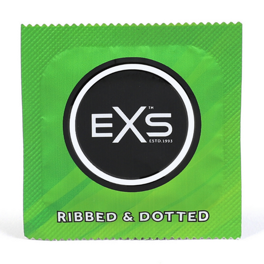EXS Ribbed Dotted en Flared - Condoms - 3 Stuks