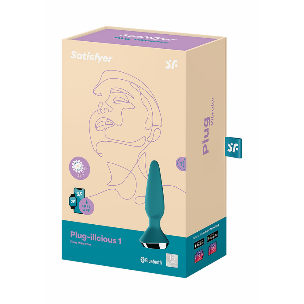 Plug-ilicious 1 - Vibrerende Butt Plug - Petrol