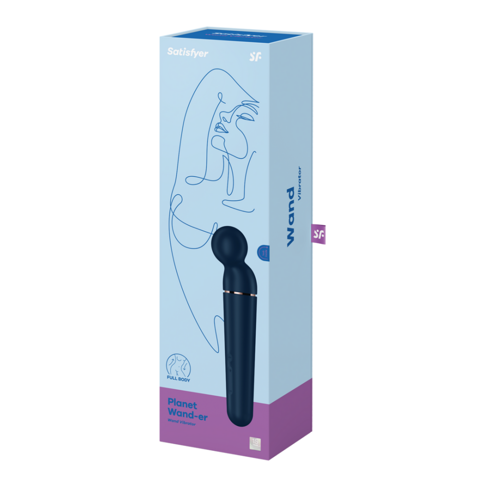 Planet Wand-er - Wand Vibrator - Blauw/Roze Goud