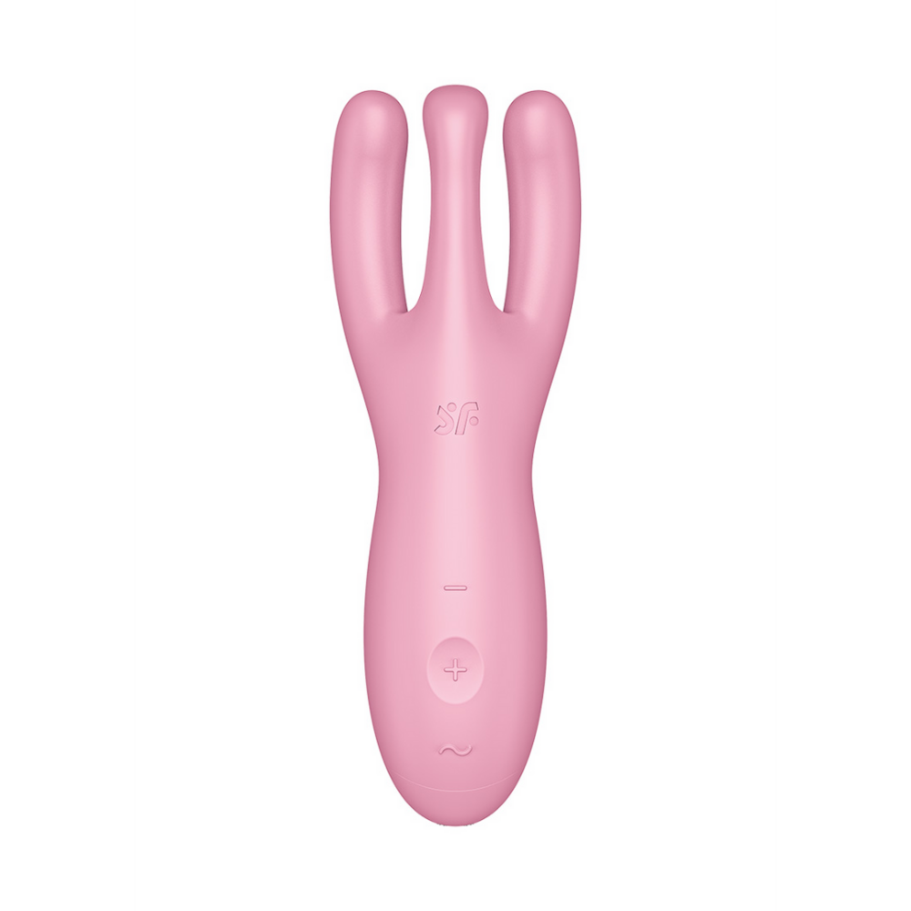 Threesome 4Plus - Lay-on Vibrator met App - Roze