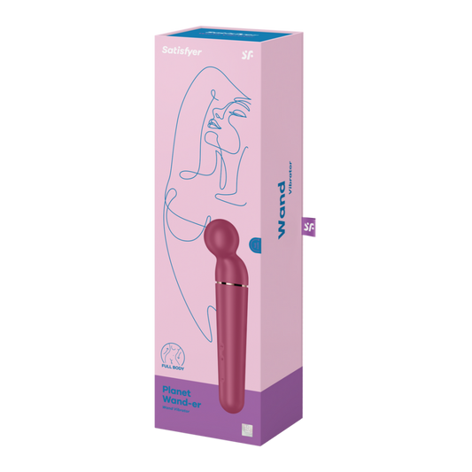 Planet Wand-er - Wand Vibrator - Berry/Roze Goud