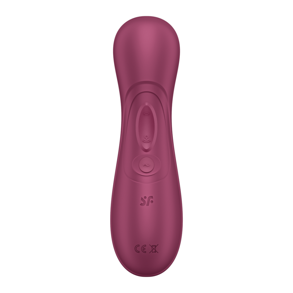 Pro 2 Generatie 3 - Double Air Pulse Vibrator - Liquid Air en Connect App - Wijnrood