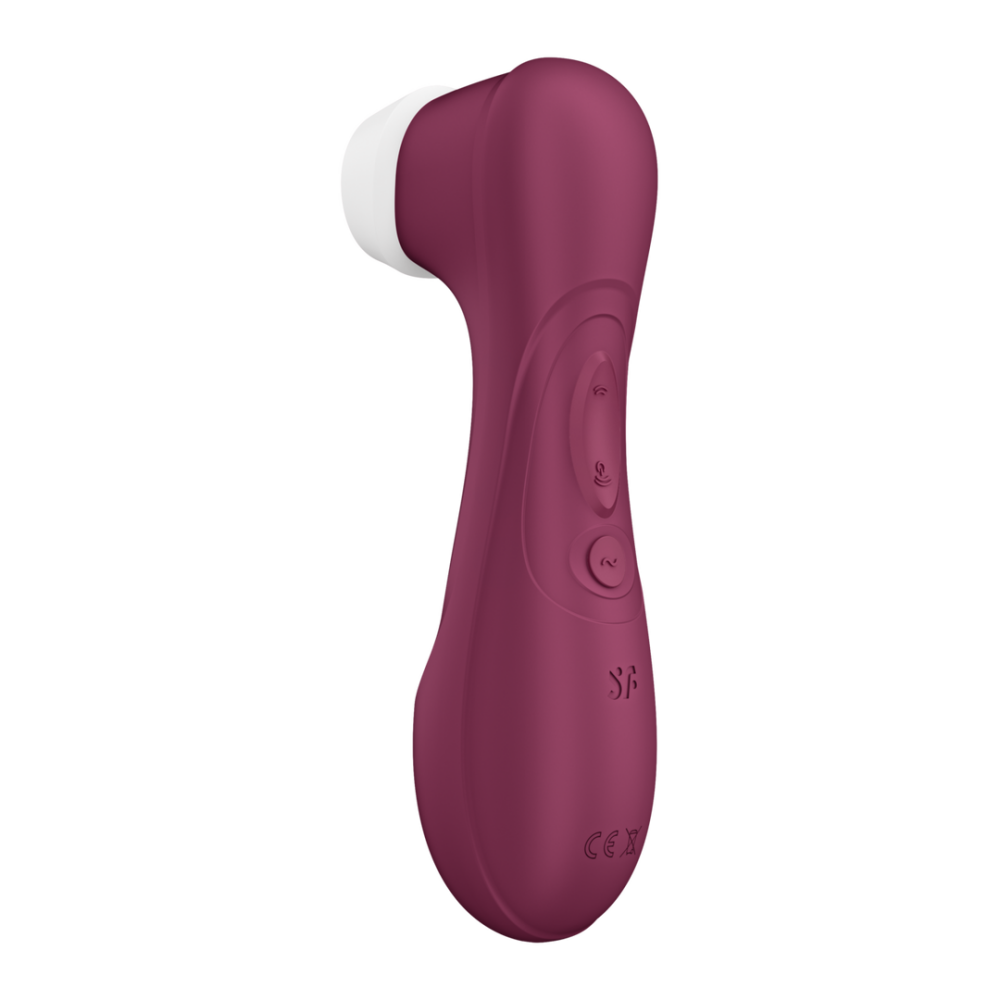 Pro 2 Generatie 3 - Double Air Pulse Vibrator - Liquid Air - Wijnrood