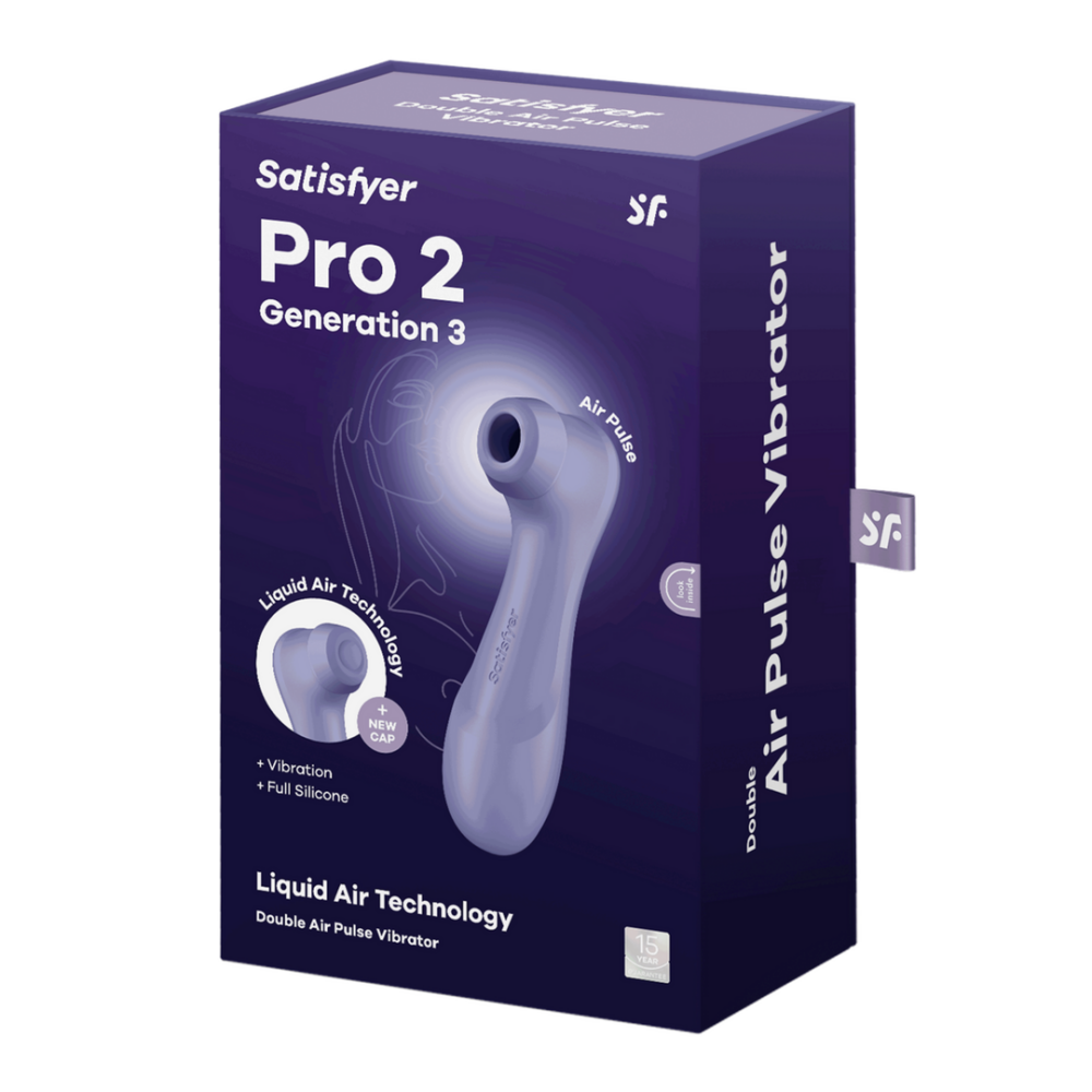 Pro 2 Generatie 3 - Double Air Pulse Vibrator - Liquid Air - Lila