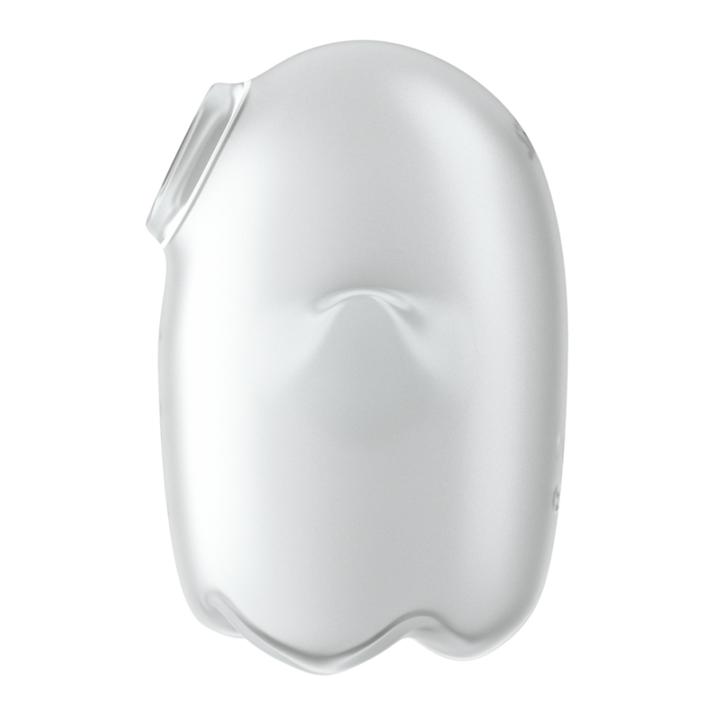 Glowing Ghost - Glow in the Dark - Dubbele Air Pulse Vibrator - Wit