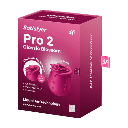 Pro 2 - Classic Blossom - Air Pulse Vibrator - Red