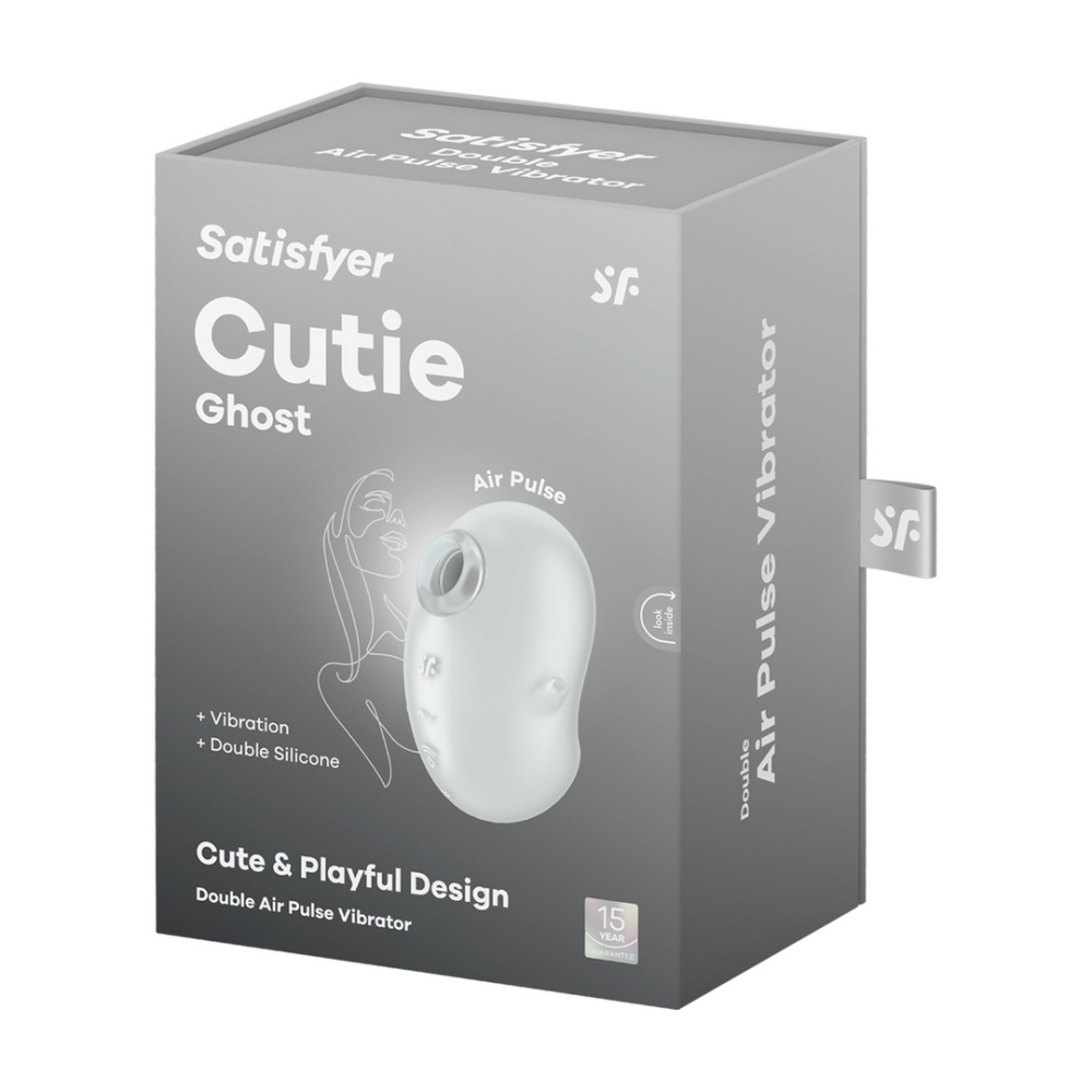 Cutie Ghost - Air Pulse Vibrator - Wit