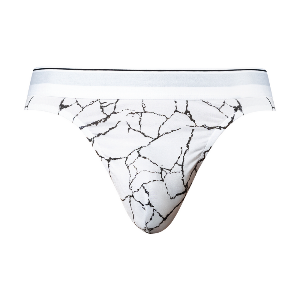 Tanga - L/XL - Witte Marmer