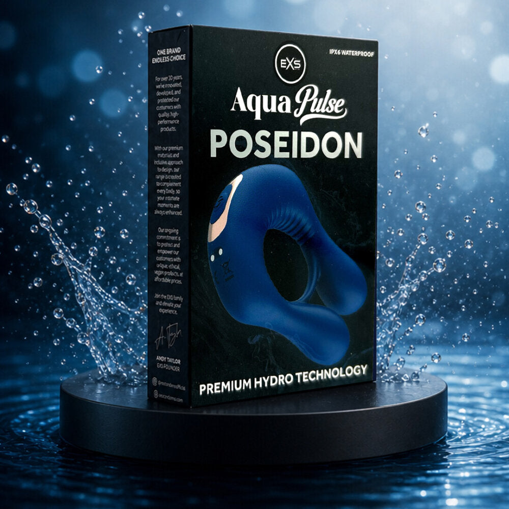 EXS AquaPulse - Poseidon - Vibrerende Prestatie Ring - Blauw