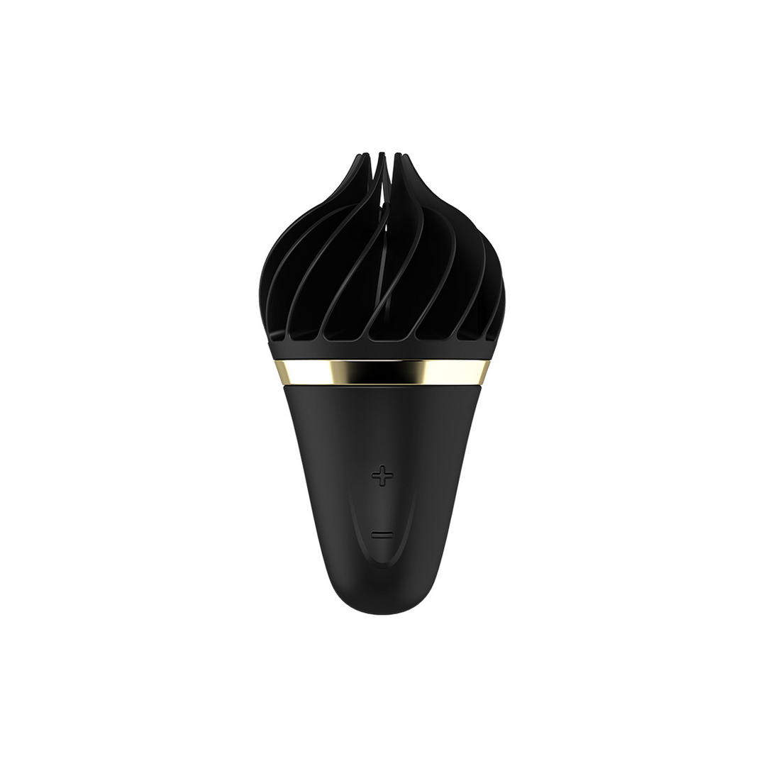 Sweet Treat - Stimulerende Tongue Spinnator - Zwart/Goud