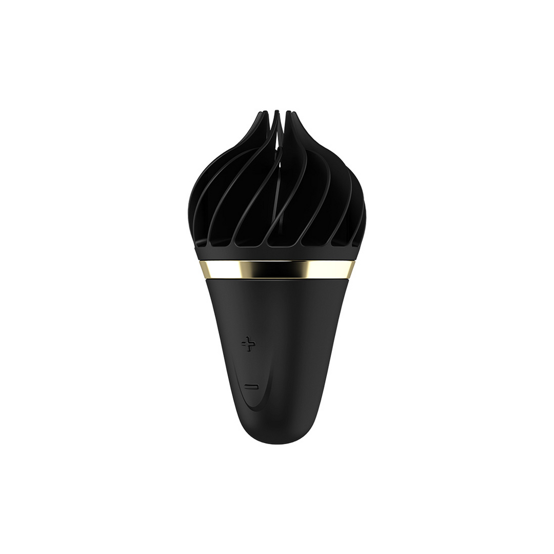 Sweet Treat - Stimulerende Tongue Spinnator - Zwart/Goud