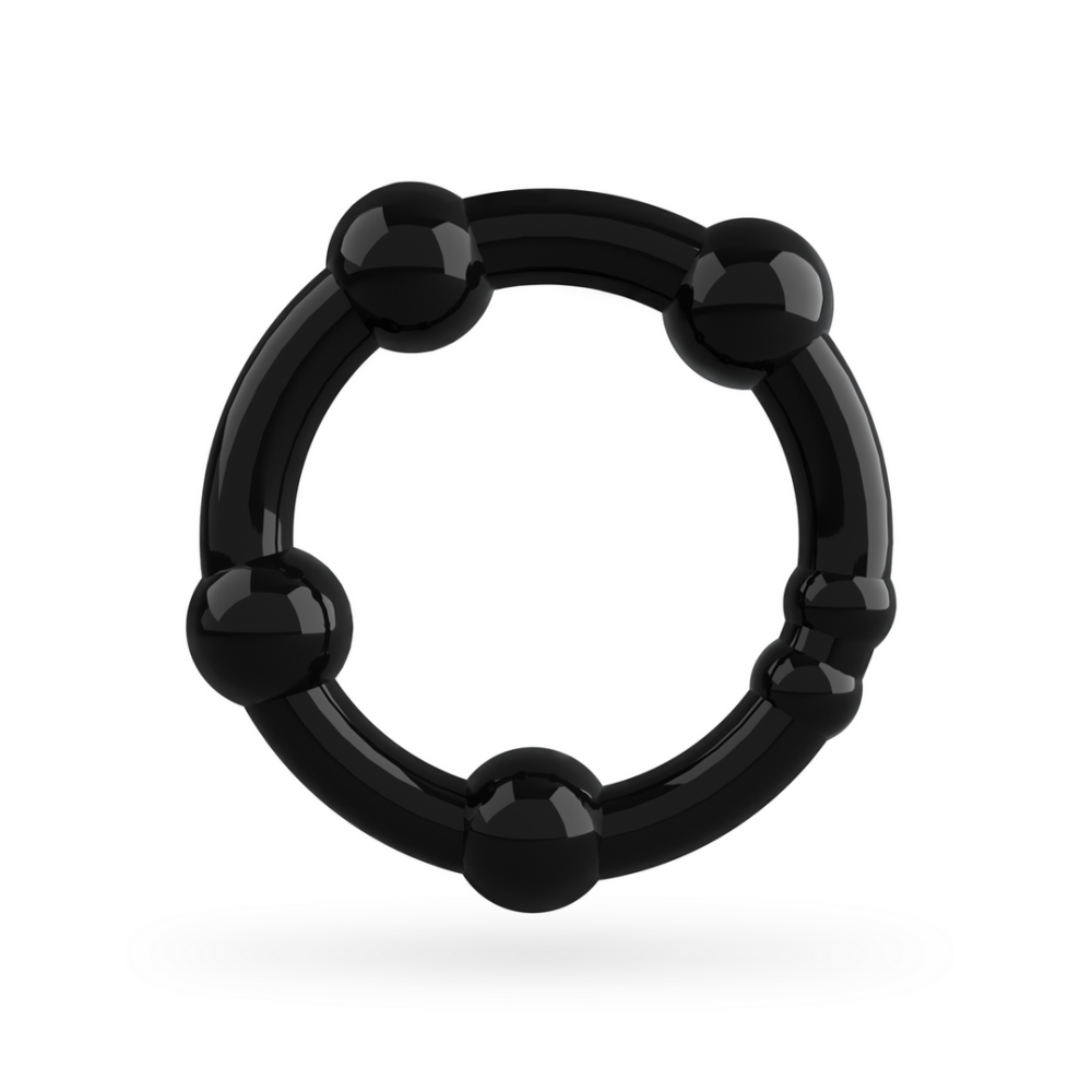 Triple Bead - Cockring Set - Zwart