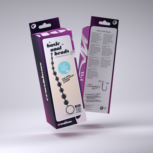 Basis Anale Kralen - 10 Kralen Ketting - Zwart