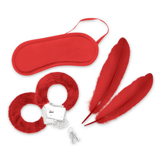Lover's Dream - 4-delige Bondage Kit voor Beginners - Rood
